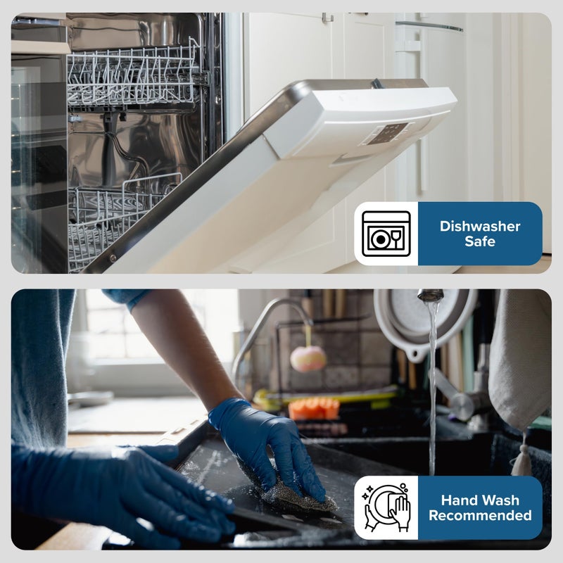 Viking Premium 9-Inch Nonstick Ceramic Springform Pan, Made without PFAS, Heavy Gauge Aluminized Steel Cheesecake Baking Pan, Reinforced Iron Frame, Even Heating, Oven Safe for 475F, Silver - Image 3