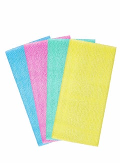 Excefore Bath Washcloth Exfoliating Washcloth Towel 4PCS Washcloth Nylon Beauty Skin Bath Wash Towel Sponge Back Scrubber Washer for Shower Body Scrub Rag Brush Loofah Exfoliator for Body Exfoliation  - Image 1