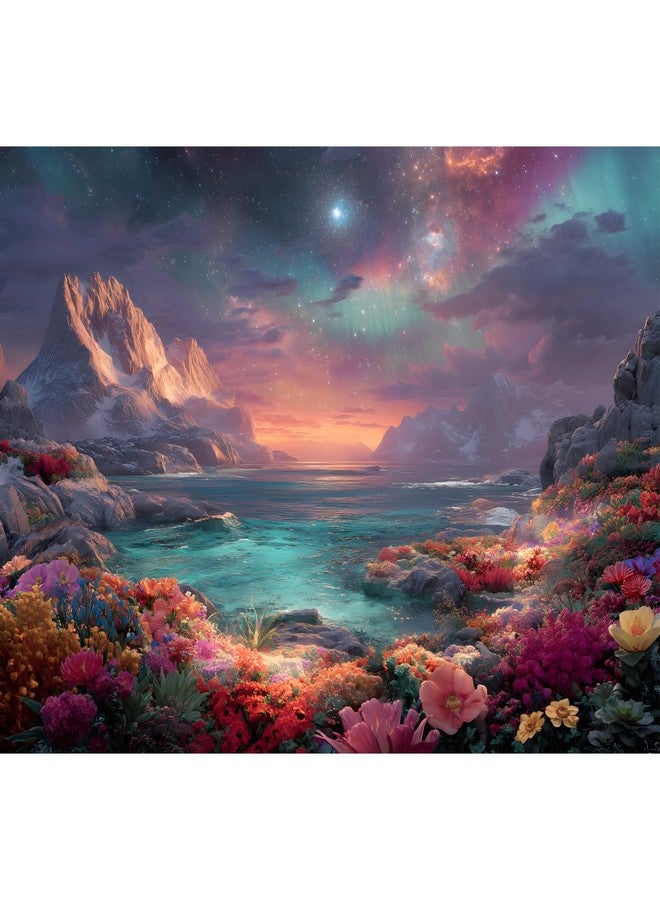 Yunlus Jigsaw Puzzles for Adults 1000 Pieces Impossible Hard Difficult Challenging Puzzles for Teens Mountain Sea Ocean Flowers Galaxy Night Landscape Jigsaw Puzzle 1000 Pieces 28 x 20 inch - Image 1