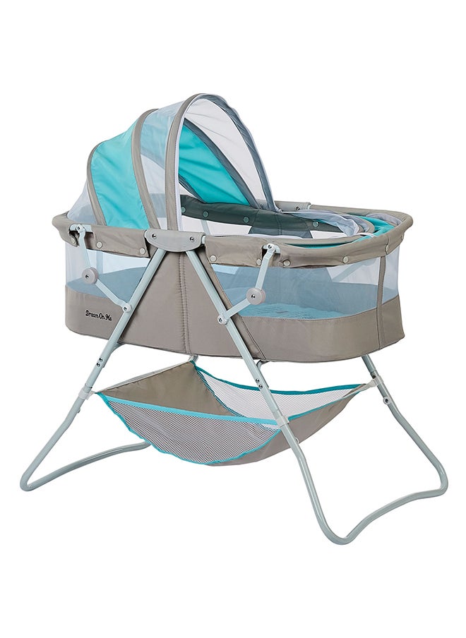 Dream On Me - Karley Bassinet - Blue/ Grey - Image 1