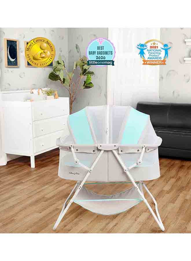 Dream On Me - Karley Bassinet - Blue/ Grey - Image 1