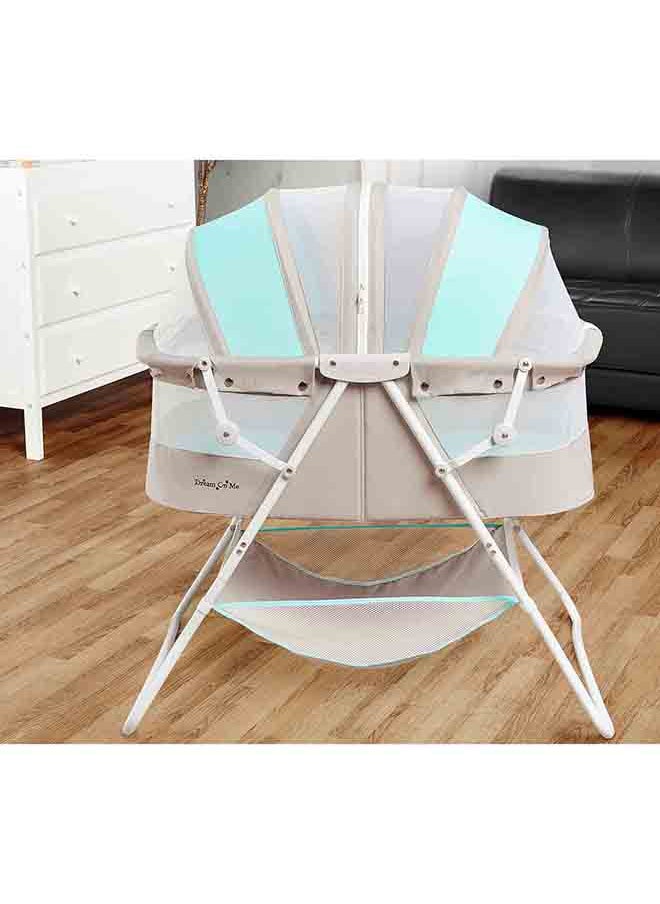 Dream On Me - Karley Bassinet - Blue/ Grey - Image 1