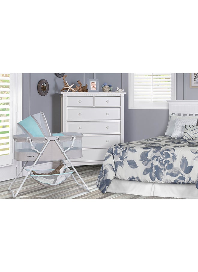 Dream On Me - Karley Bassinet - Blue/ Grey - Image 1