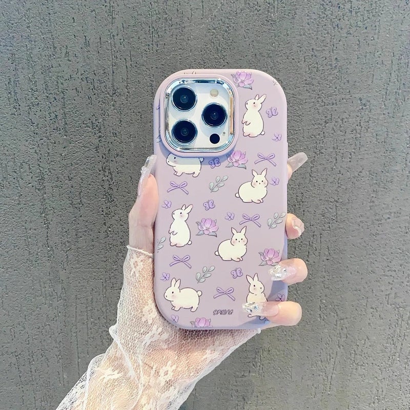 زهرة التوليب مناسبة لـ Iphone16Promax حالة الهاتف المحمول 13 Apple 15Pro الأدبي 14 لطيف 17 - Image 1