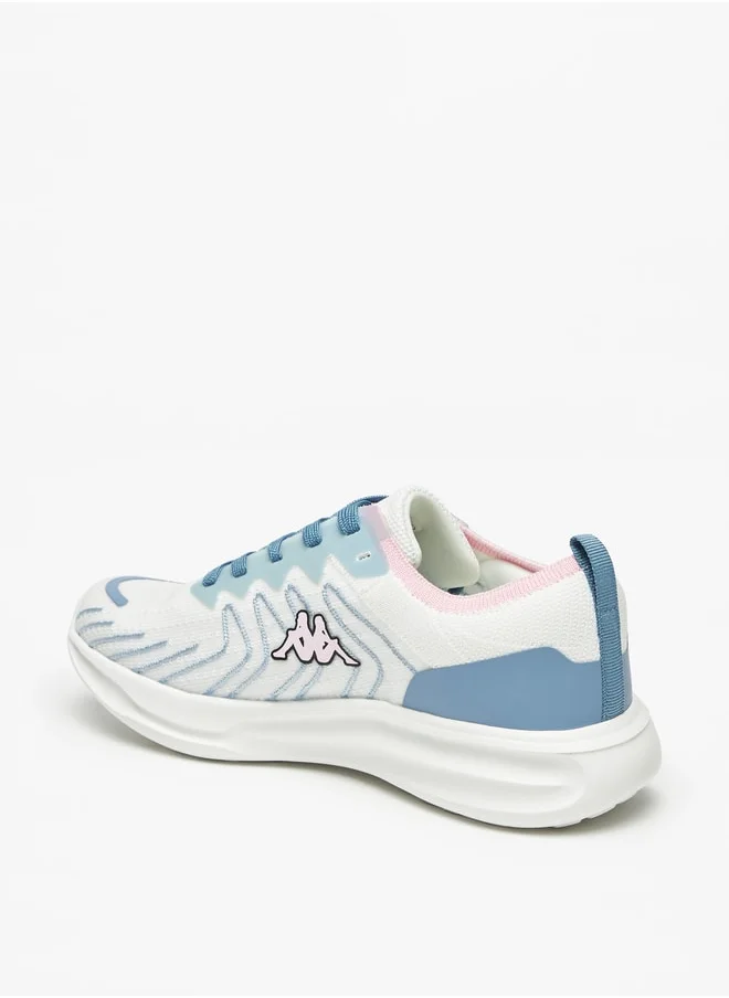 Kappa Women's Textured Walking Shoes with Lace-Up Closure