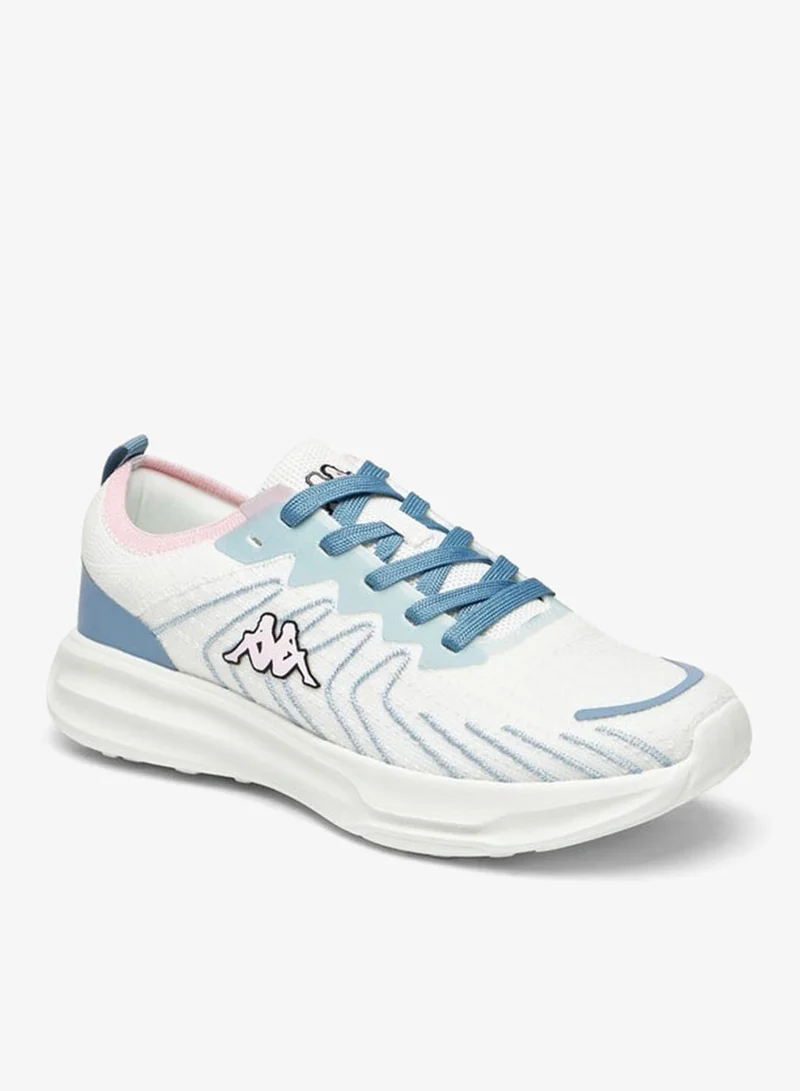 كابا أحذية مشي نسائية بنسيج مزخرف وإغلاق برباط