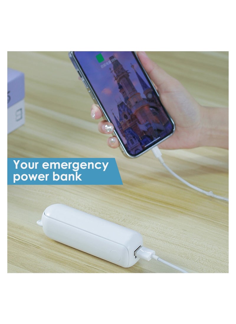 General - Mini Fan 3 IN 1 Rechargeable Hand Fan Foldable Small Fan With Power Bank Function 2000mAh Cooling Fan - Image 1