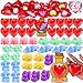 nicknack 28 Packs Squishy Toys for Kids Soft Animal Fidget Toys with Fillable Heart Cases Cards for School Classroom Exchange Gifts Party Favors Bulk Prizes for Class - Image 2
