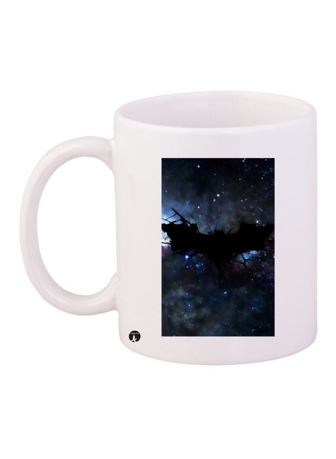 RYN Bat Printed Coffee Mug White/Blue/Black 11ounce