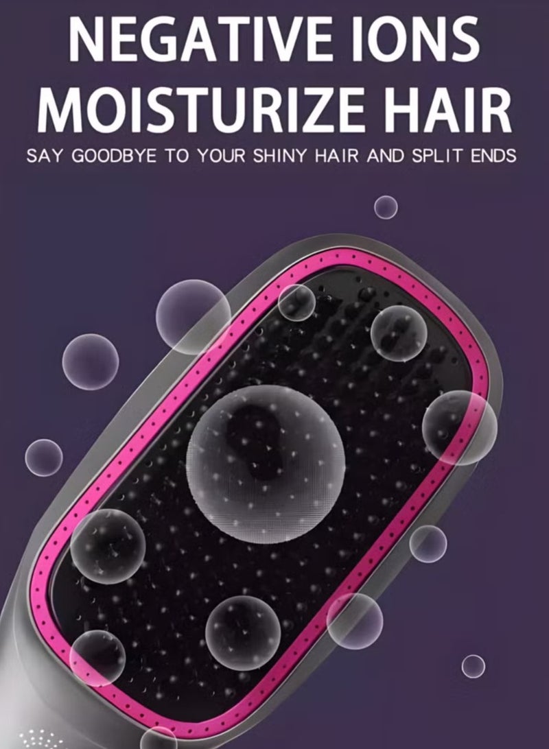 فرشاة ومجفف شعر 3 في 1، فرشاة هواء ساخن أيونات سلبية احترافية، مشط مجفف شعر، مناسب للشعر المستقيم والمجعد، لتحقيق حجم تصفيف صالون مع مجفف الشعر فرشاة تصفيف الشعر - Image 2