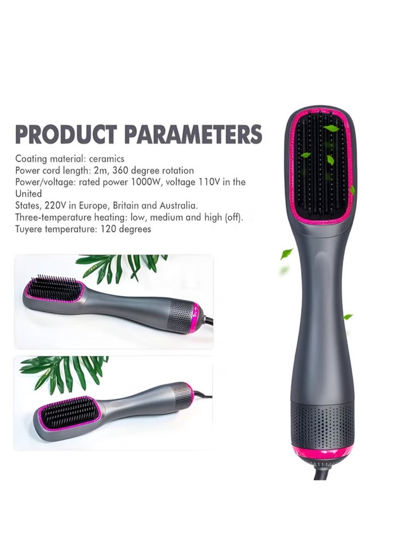 فرشاة ومجفف شعر 3 في 1، فرشاة هواء ساخن أيونات سلبية احترافية، مشط مجفف شعر، مناسب للشعر المستقيم والمجعد، لتحقيق حجم تصفيف صالون مع مجفف الشعر فرشاة تصفيف الشعر - Image 5