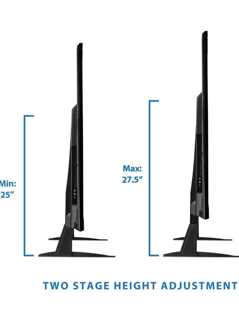 TIGER حامل تلفاز عالمي - أرجل تلفاز قابلة للتعديل في الارتفاع لأجهزة تلفاز LCD/LED/OLED بلازما من 32-60 بوصة، سعة 110 رطل، VESA حتى 800x400 مم - Image 1