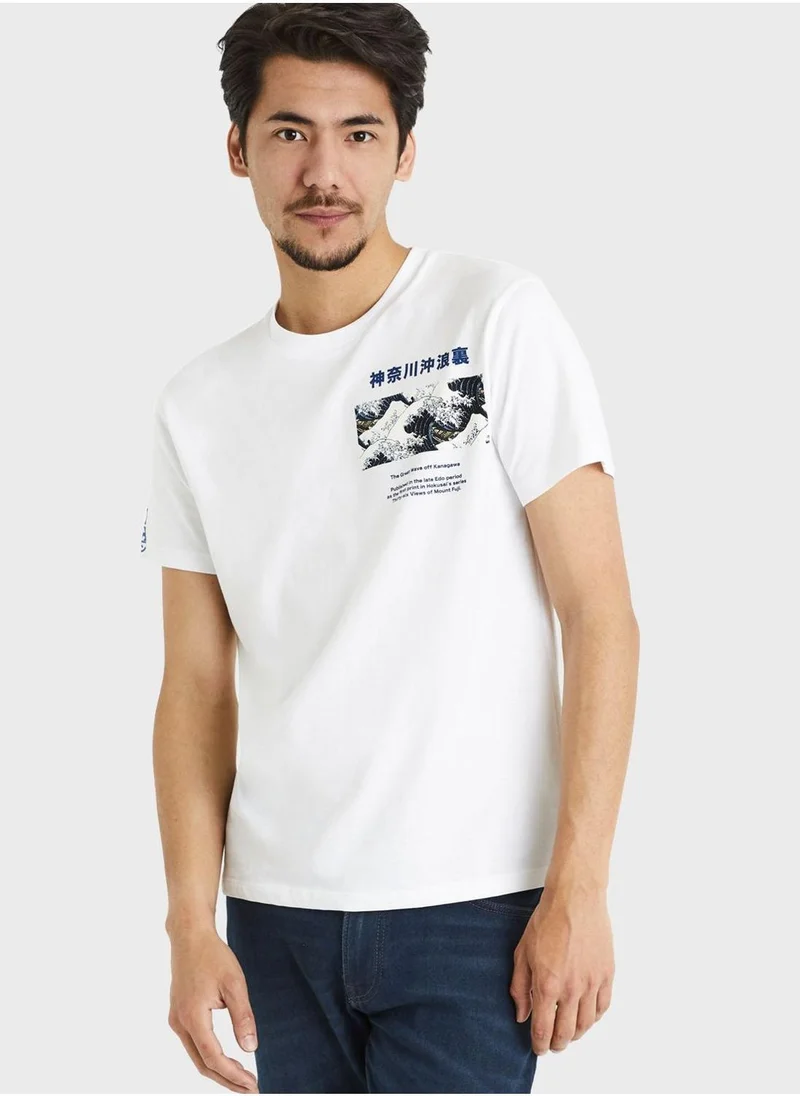 Celio Graphic Crew Neck T-Shirt