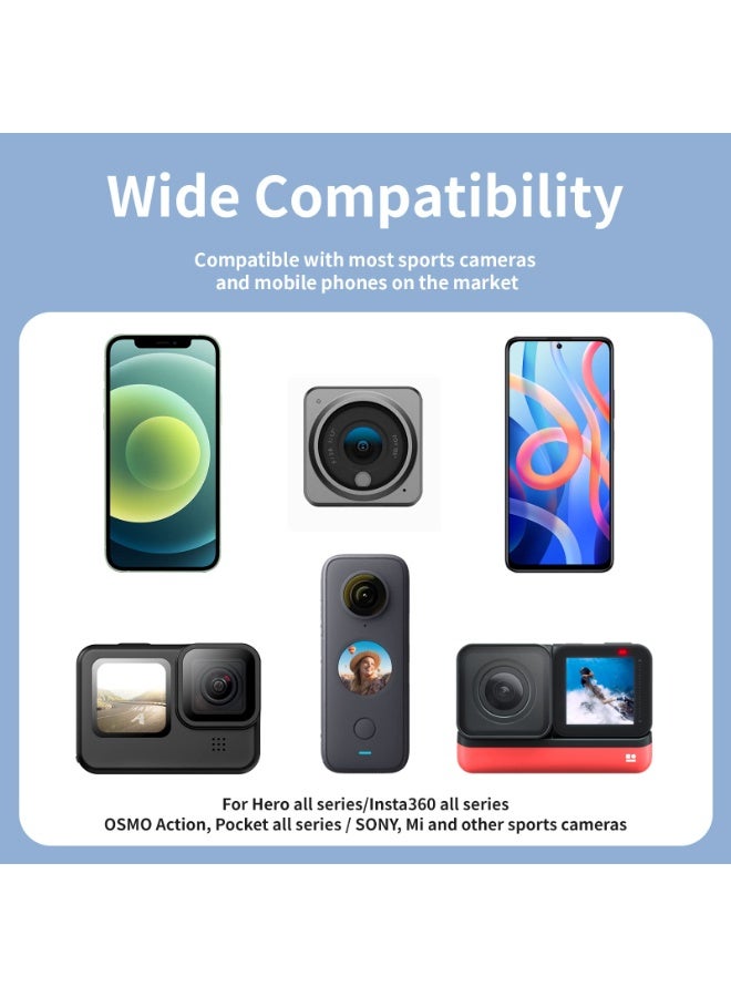 تيليسن حامل كاميرا مغناطيسي معلق على الرقبة لكاميرا GoPro Insta360 DJI Action Sports Camera Vlog حزام رقبة وحزام جسم لكاميرا الحركة (الحد الأقصى) - Image 5