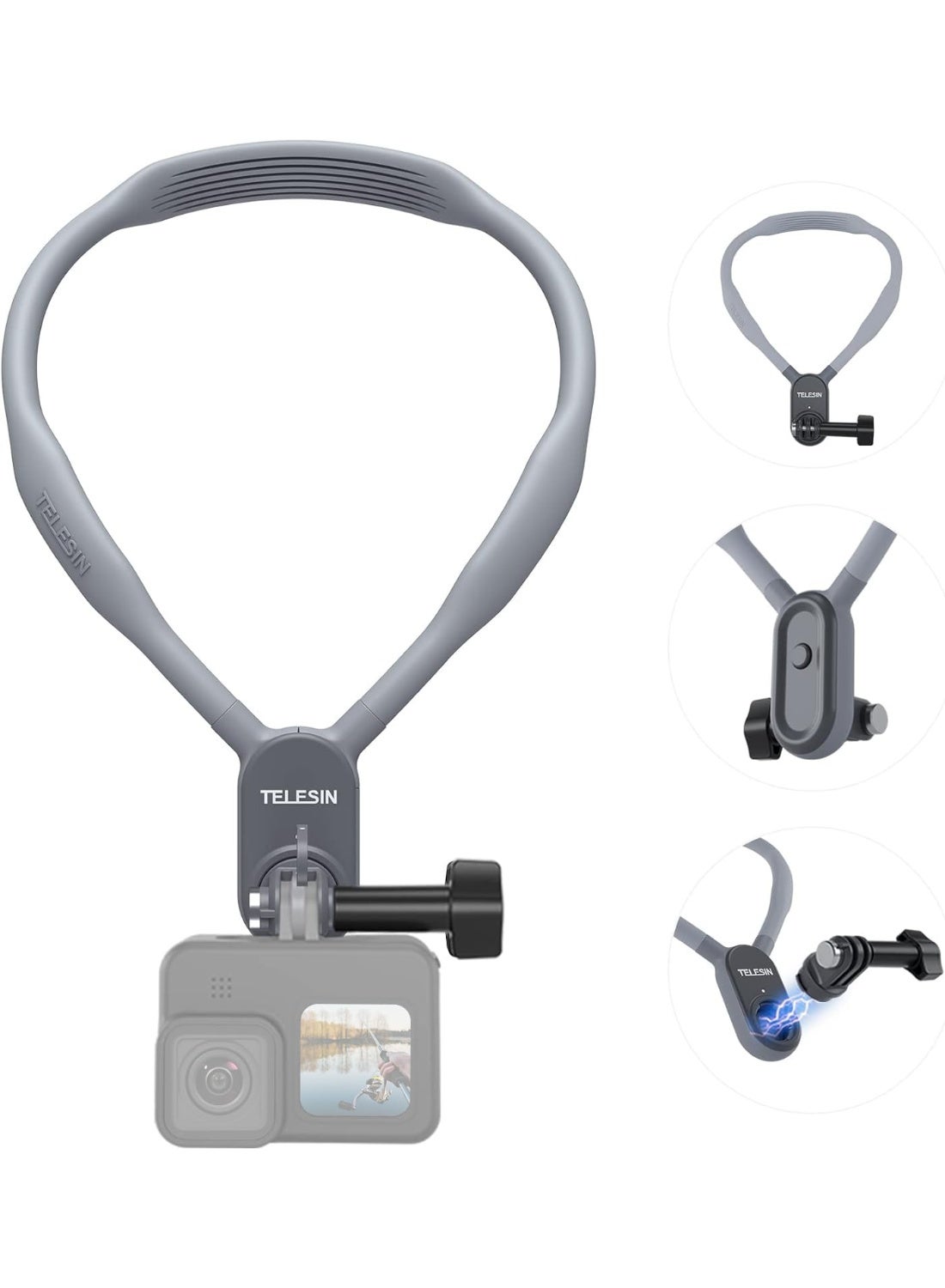 Magnetic Neck Hanging Camera Holder for GoPro Insta360 DJI Action Sports Camera Vlog Neck Lanyard Body Strap Mount for Action Camera(Max)