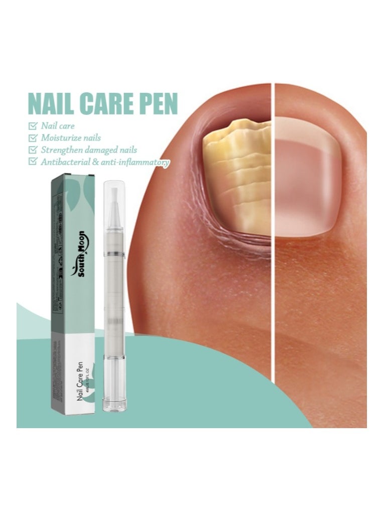 SOUTH MOON Nail Care Pen Moisturize Strengthen Radiant Nails Fingernail Edge Manicures Nourishing Pen Cuticle Oil Nail Strengthener Prevent  Treat Nails Healthy Nail Pen Oil  - Image 1