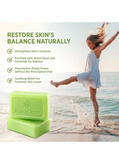 Roycederm Roycederm Antifungal Antibacterial Tea Tree Soap: Antifungal Antibacterial Treatment for Face & Body Acne, Athlete's Foot, Tinea, Folliculitis Ringworm Jock Itch (Pack of 1)  - Image 4