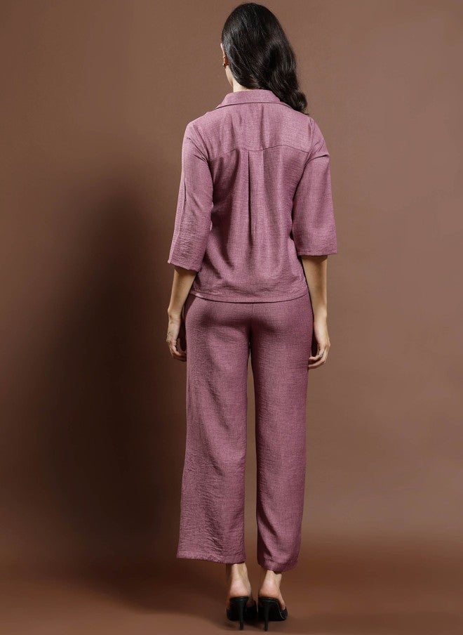 Athena قميص وبنطلون من الكتان بتصميم مزخرف بالأزهار للنساء - Image 5