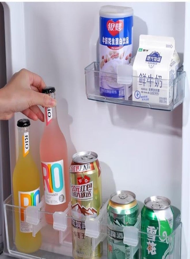 Hidak Expandable Fridge Drawers Storage Partition Clips Refrigerator Internal Drawer Shelf Divider Clip Space Saving Bottle Food Packets Organizer for Refrigerator (2) - Image 4