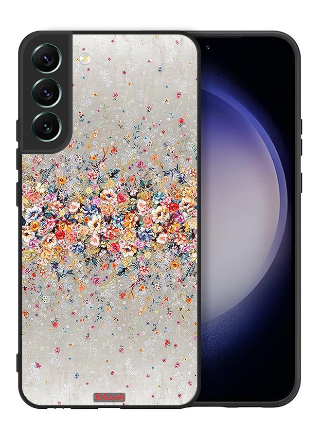Tolwak Samsung Galaxy S22 Plus 5G Protective Case Cover Small Flowers Abstract Art - Image 2