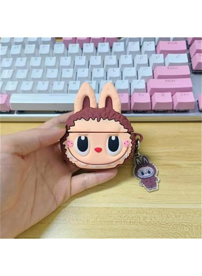 Arabest Silicone Case for AirPods Pro 2nd/1st Generation Earbuds with Keychain,Cute Cartoon Popular Anime Design Shockproof Headphone Covers for AirPods Pro/Pro 2  - Image 2