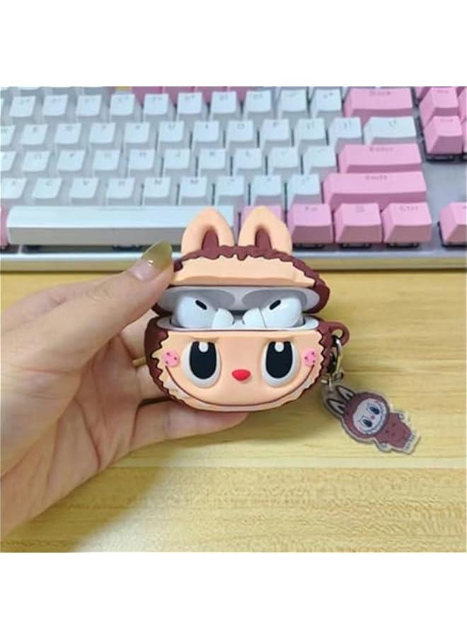 Arabest Silicone Case for AirPods Pro 2nd/1st Generation Earbuds with Keychain,Cute Cartoon Popular Anime Design Shockproof Headphone Covers for AirPods Pro/Pro 2  - Image 3