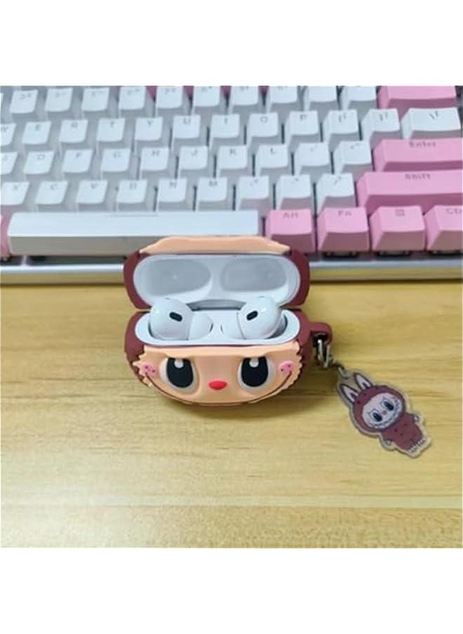 Arabest Silicone Case for AirPods Pro 2nd/1st Generation Earbuds with Keychain,Cute Cartoon Popular Anime Design Shockproof Headphone Covers for AirPods Pro/Pro 2  - Image 4