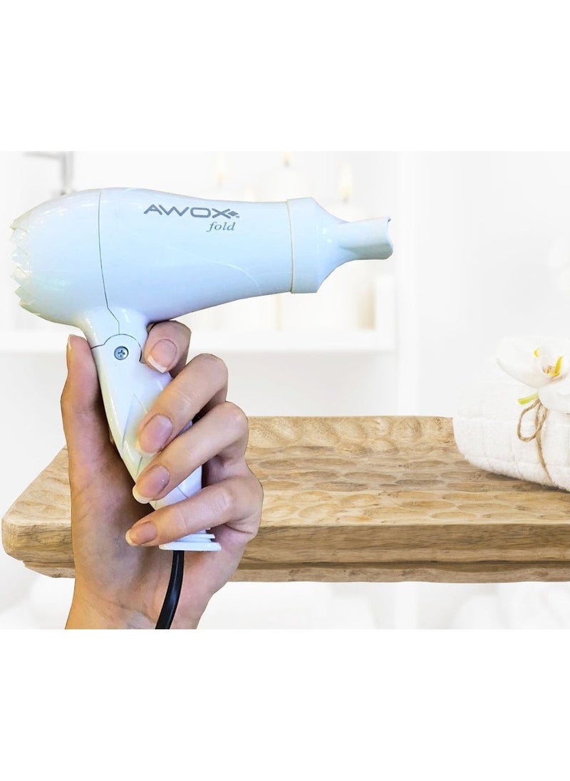 AWOX Fold Foldable Hair Dryer White-Black  - Image 2