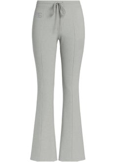 سوفت ستيبس STITCHED INTERLOCK BELL BOTTOM TROUSERS Grey S  - Image 1