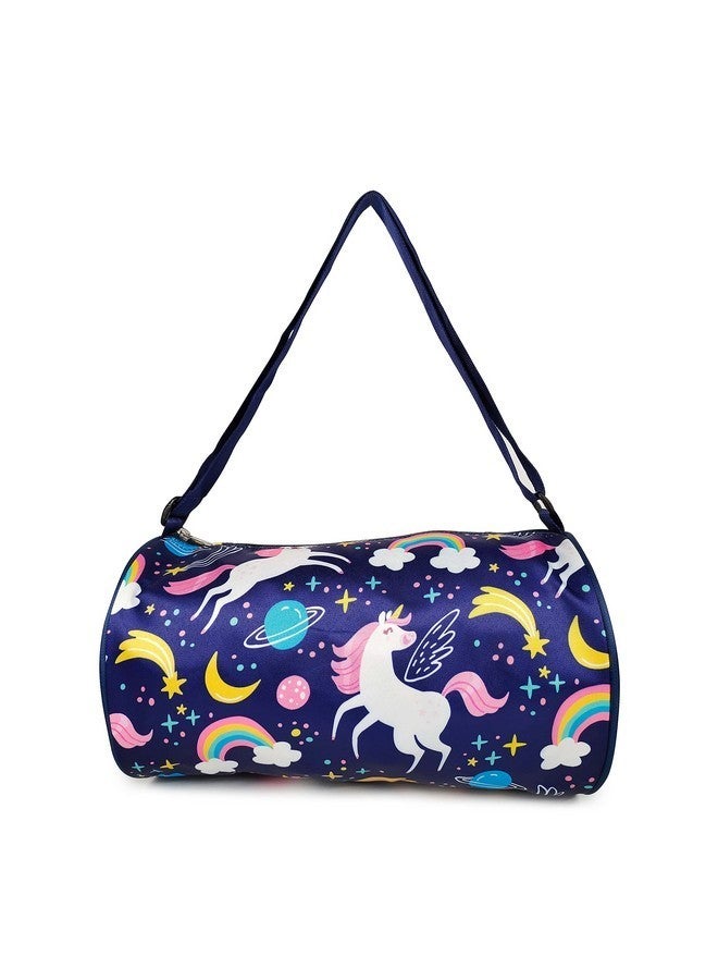 ANNACREATIONS Polyester Stylish Mermaid Duffle Sports Dance Gymnastics Sports Gym Bag, Kids Travel Bag For Girls (Style 3), 20 Cm Blue - Image 1