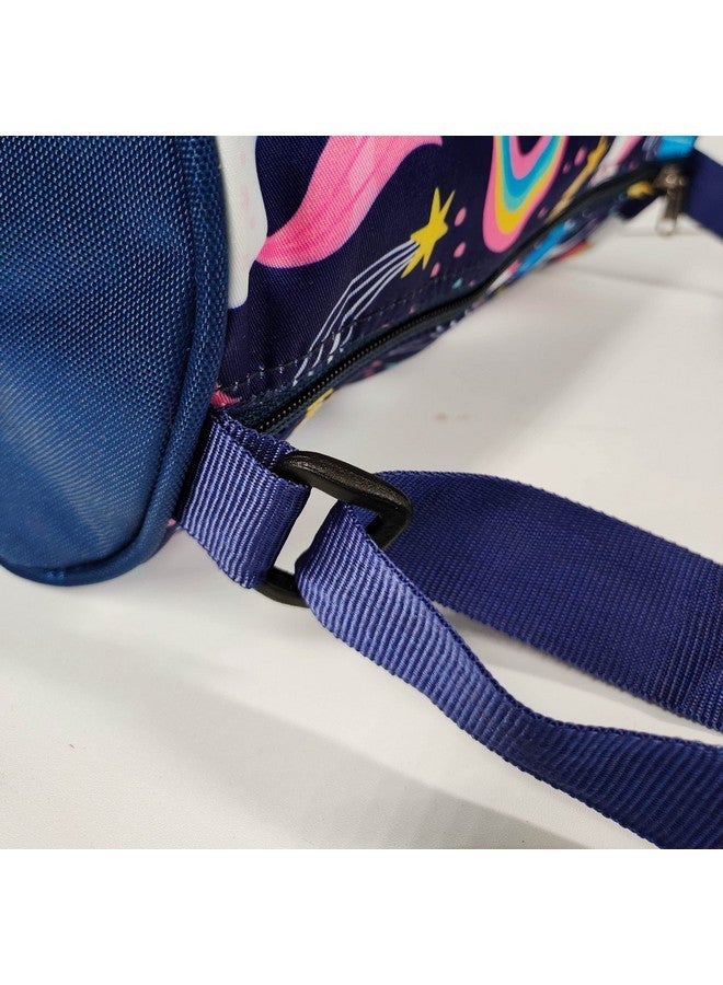 ANNACREATIONS Polyester Stylish Mermaid Duffle Sports Dance Gymnastics Sports Gym Bag, Kids Travel Bag For Girls (Style 3), 20 Cm Blue - Image 5