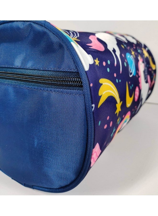 ANNACREATIONS Polyester Stylish Mermaid Duffle Sports Dance Gymnastics Sports Gym Bag, Kids Travel Bag For Girls (Style 3), 20 Cm Blue - Image 2