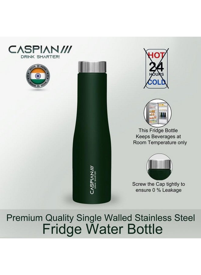 CASPIAN /// Aqua Stainless Steel Water Bottle (Green, 1 Litre)| Leak Proof Thunder for Fridge Home Office Travel School Kids Boys Girls Adults Sports Gym Yoga - Image 5