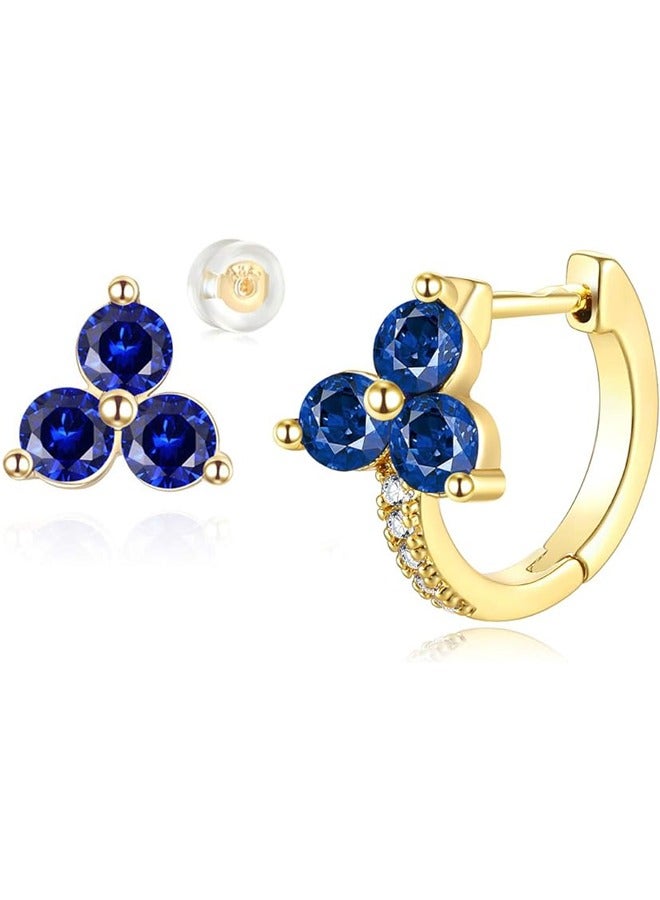 Mevecco Women Huggie Hoop Earrings Gold Ear Stud Cuff 14K Gold Filled Small Boho Beach Simple Delicate Handmade Hypoallergenic Jewelry Gift - Image 1