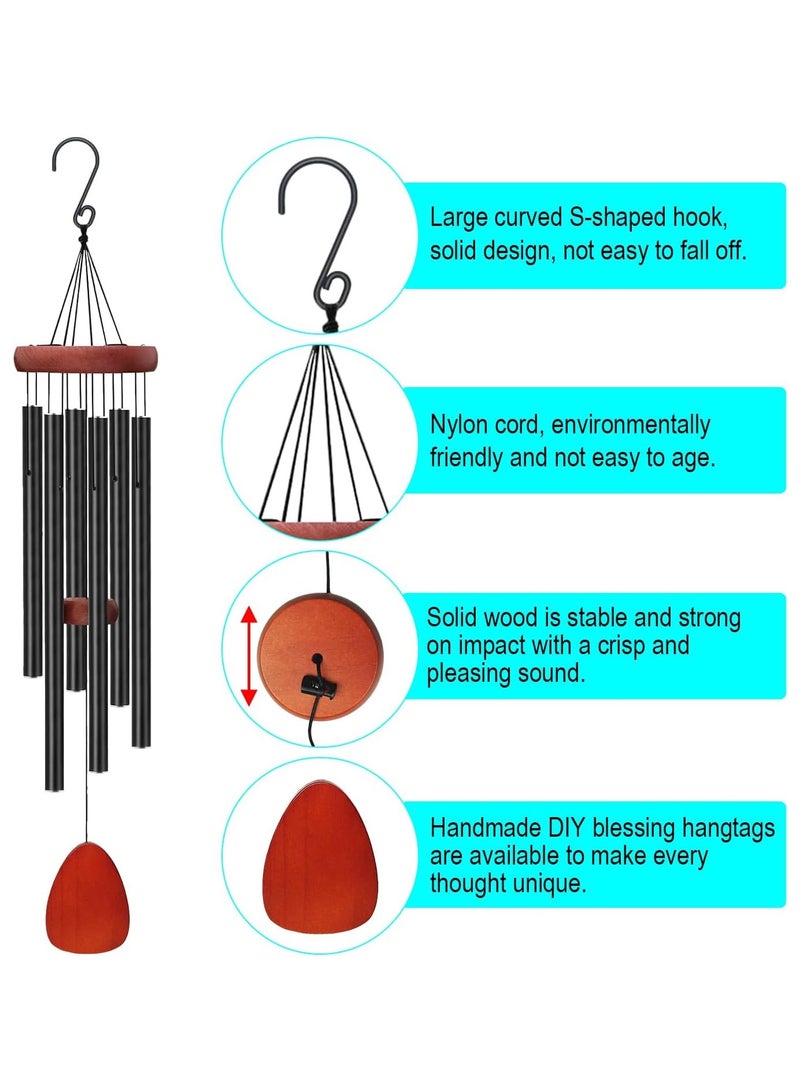 NANAO Garden Wind Chimes, Outdoor Memorial Wind Chimes, Memorial Wind Chimes, Memorial Gift for a Loved One, Memorial Gift in Honor of Mother Father, Friend, Garden Decoration(36") - Image 5