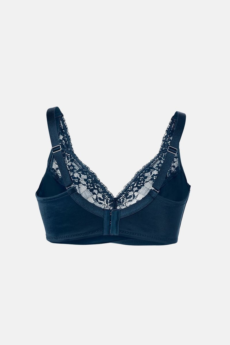 Tchibo Women Non Padded Non Wire Soft Bra, Navy - Image 3