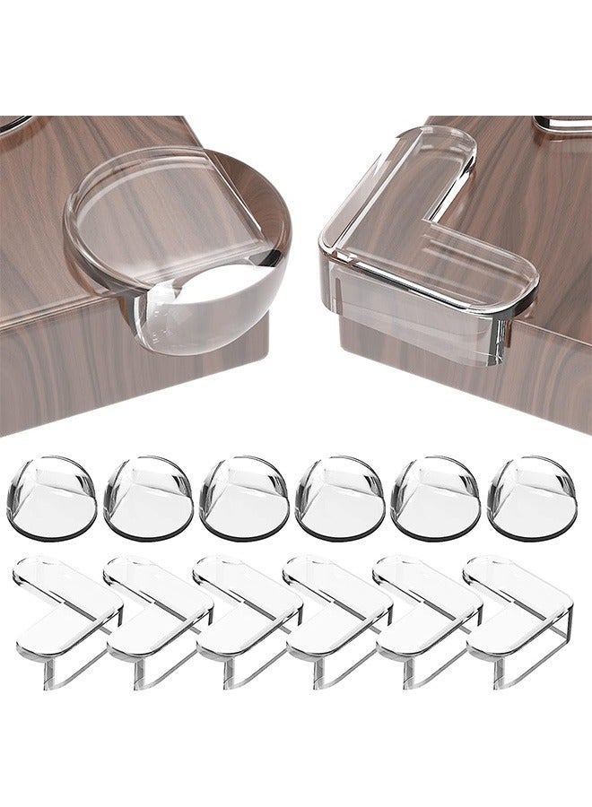 12Pcs Corner Protectors, Baby Proofing Corners and Edges, Baby Corner Protector Guards with Strong Adhesion, Furniture Corner Guard & Edge Safety Bumpers Clear - Image 1