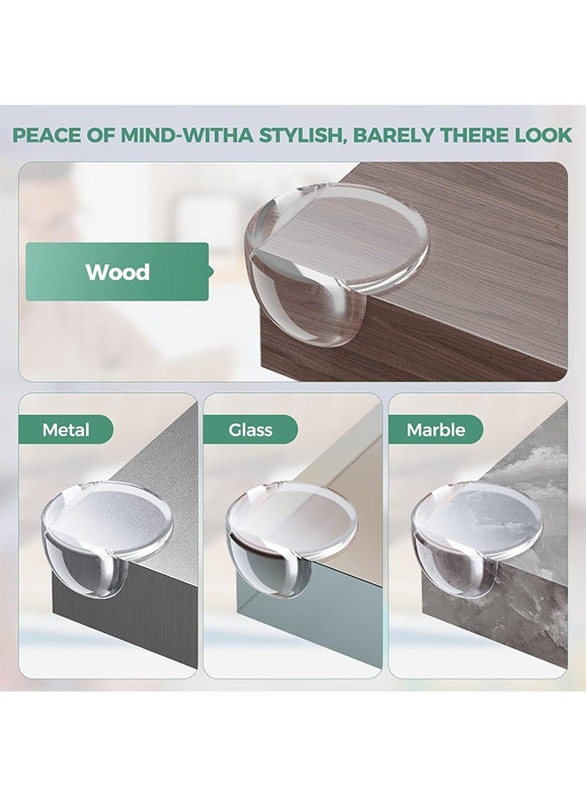 12Pcs Corner Protectors, Baby Proofing Corners and Edges, Baby Corner Protector Guards with Strong Adhesion, Furniture Corner Guard & Edge Safety Bumpers Clear - Image 3
