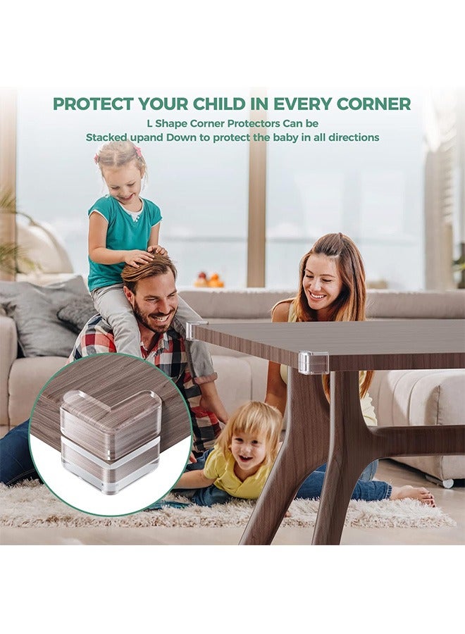 12Pcs Corner Protectors, Baby Proofing Corners and Edges, Baby Corner Protector Guards with Strong Adhesion, Furniture Corner Guard & Edge Safety Bumpers Clear - Image 5