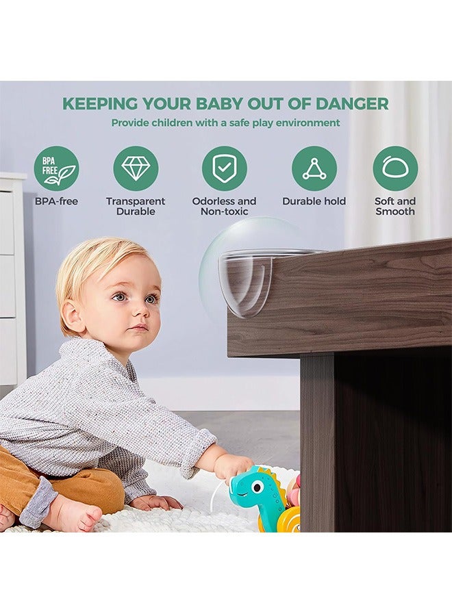 12Pcs Corner Protectors, Baby Proofing Corners and Edges, Baby Corner Protector Guards with Strong Adhesion, Furniture Corner Guard & Edge Safety Bumpers Clear - Image 2