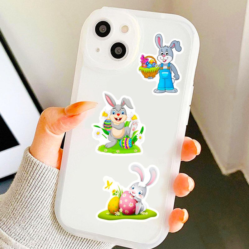 DothRayan 200Pcs Easter Stickers for Water Bottles, Easter Egg Bunny Stickers for Kids Teens Girls Adults, Vinyl Waterproof Sticker for Laptop, Phone - Image 4