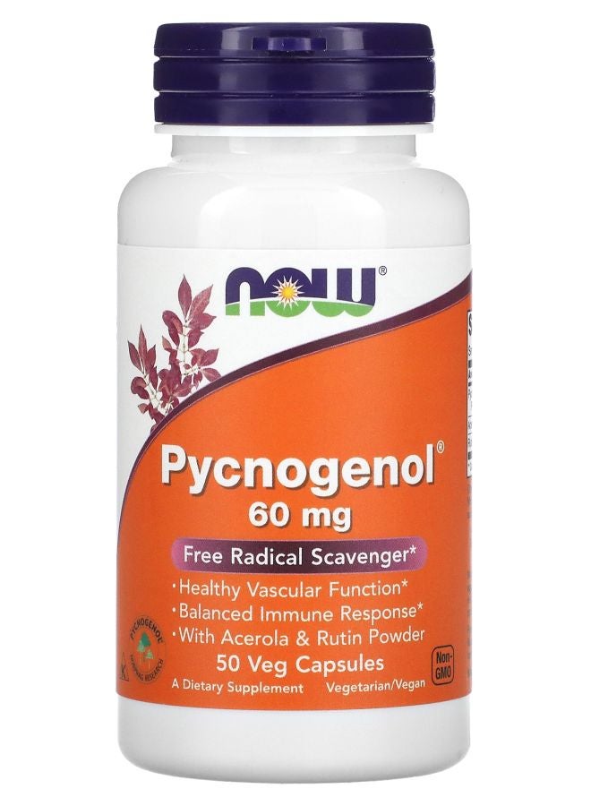 now Pycnogenol 60 mg 50 Veg Capsules