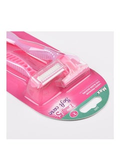 Max 2-Piece Ladies Premium Five Blade Razor Easy Use for Home（pink）  - Image 5