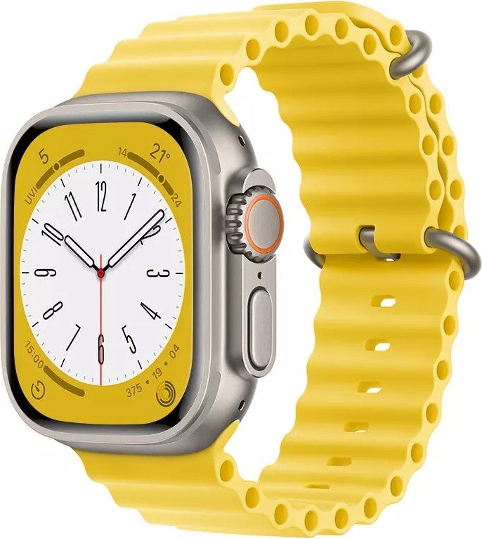 Decent Case Apple Watch Series 2/3/4/5/6/7/8/se/ultra 42MM 44MM 45MM 49MM Ocean Loop Metal Buckle Silicone Strap