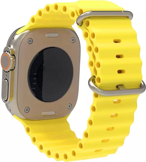 Decent Case Apple Watch Series 2/3/4/5/6/7/8/se/ultra 42MM 44MM 45MM 49MM Ocean Loop Metal Buckle Silicone Strap