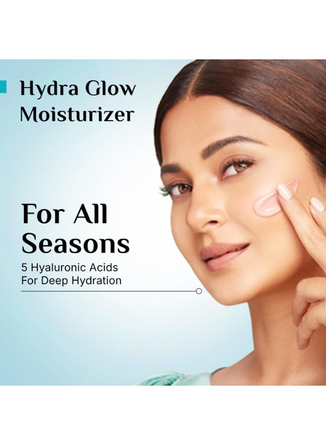 PILGRIM Korean Rice Water Hydra Glow Moisturizer 100Gm with 5 Hyaluronic Acids, 3% Niacinamide, 5 Ceramides | 5x Hydration & Instant Glass Skin | Oil-Free, Lightweight Gel | All SkinTypes | Women,Men - Image 4