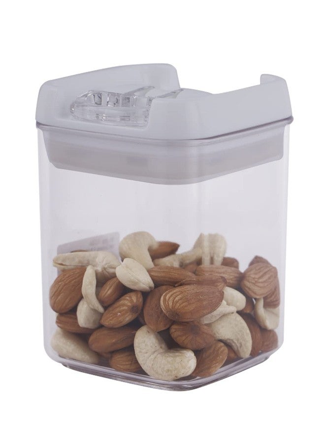 Felli®️ Flip-Tite Acrylic Airtight Food Storage Container With Flip Lid - 270ml | Leak Proof, BPA Free Plastic Container For Kitchen | Easy To Open Ring Handle | Stackable Multipurpose Jar Canister - Image 4