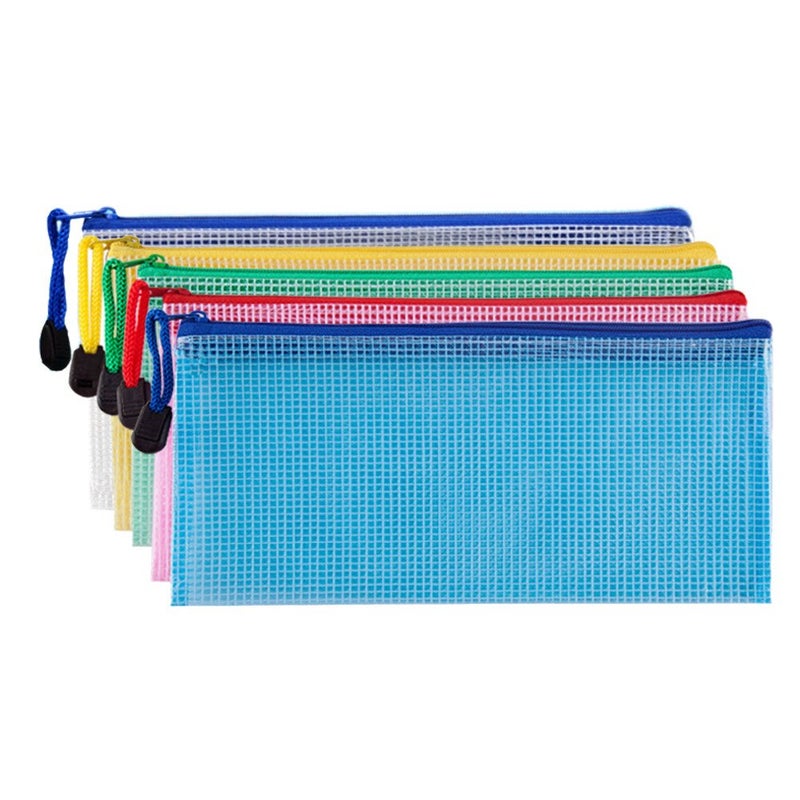 Bilipala Small Zipper Envelope Document Storage Pouch Bag Invoice Holder Organizer for Budget, Check, Pencil, 5 Counts - Image 1