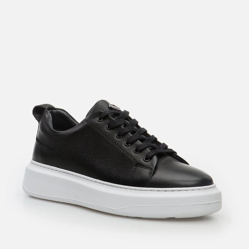 Hotiç 02Ayh281320A100 Khaki Leather Black Men's Sports Shoes