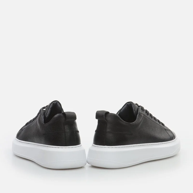 Hotiç 02Ayh281320A100 Khaki Leather Black Men's Sports Shoes
